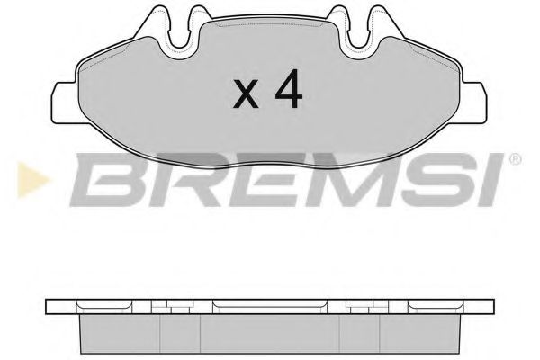 BP3100 BREMSI Комплект тормозных колодок, дисковый тормоз