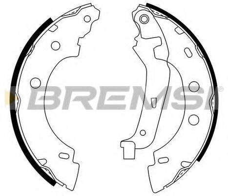 GF0400 BREMSI Комплект тормозных колодок