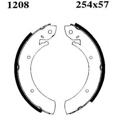 6235 BSF Комплект тормозов, барабанный тормозной механизм