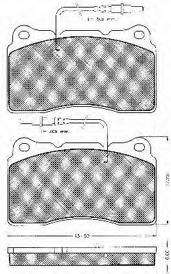 10829 BSF Комплект тормозных колодок, дисковый тормоз