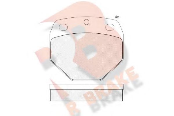 R BRAKE RB0908