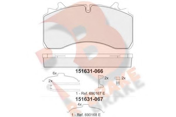 R BRAKE RB1631-066