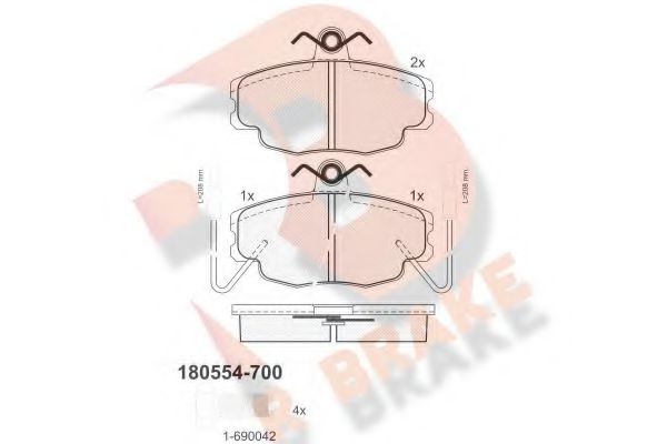 R BRAKE RB0554-700