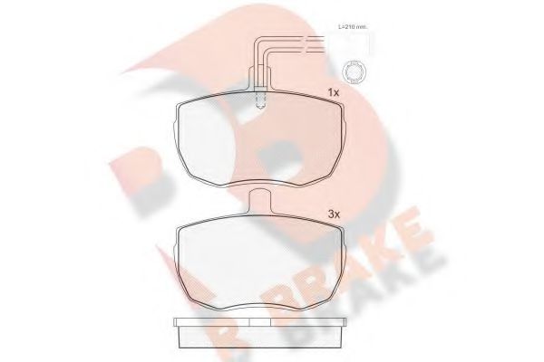R BRAKE RB0672