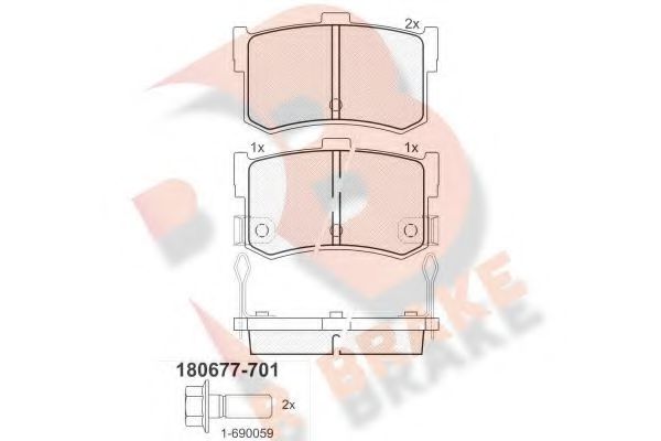 R BRAKE RB0677-701
