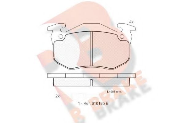 R BRAKE RB0723