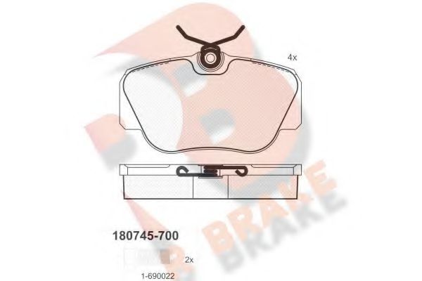 R BRAKE RB0745-700