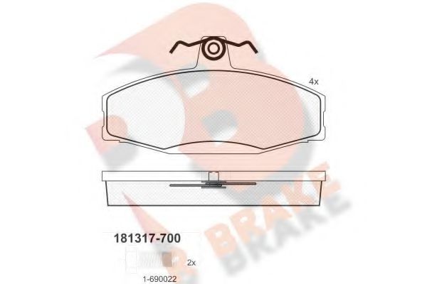 R BRAKE RB1317-700