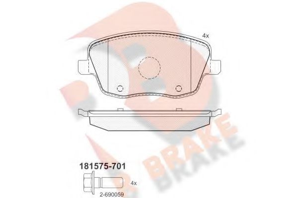 R BRAKE RB1575-701