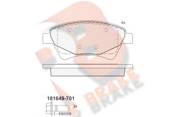 R BRAKE RB1649-701