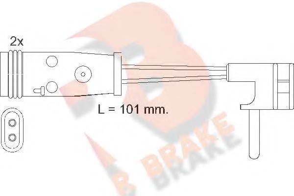 R BRAKE 610332RB
