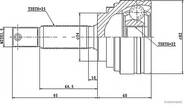 HERTH+BUSS JAKOPARTS J2825014