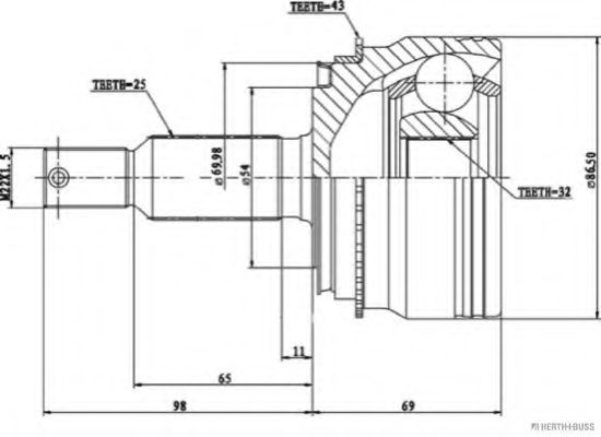 HERTH+BUSS JAKOPARTS J2825126