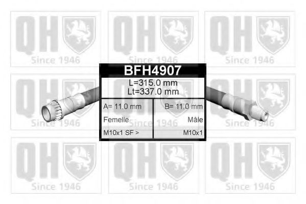 BFH4907 QUINTON HAZELL Тормозной шланг