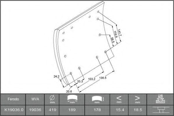 FERODO K19036.0-F3658