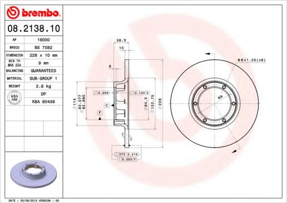 BREMBO 08.2138.10