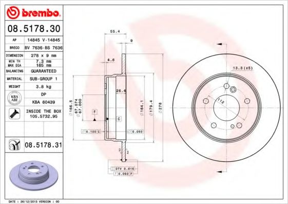 BREMBO 08.5178.30