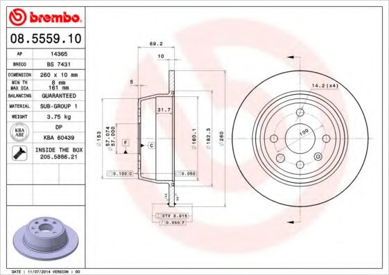 BREMBO 08.5559.10