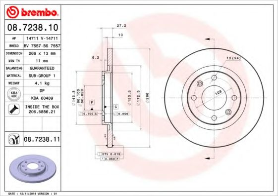 BREMBO 08.7238.10