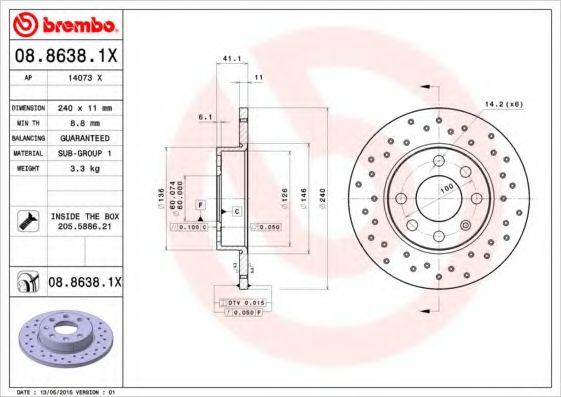 BREMBO 08.8638.1X