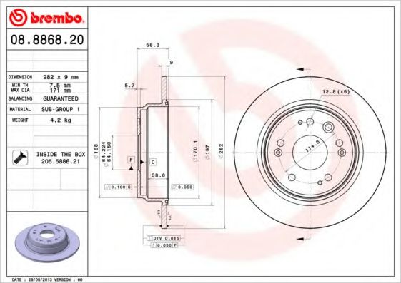 BREMBO 08.8868.20