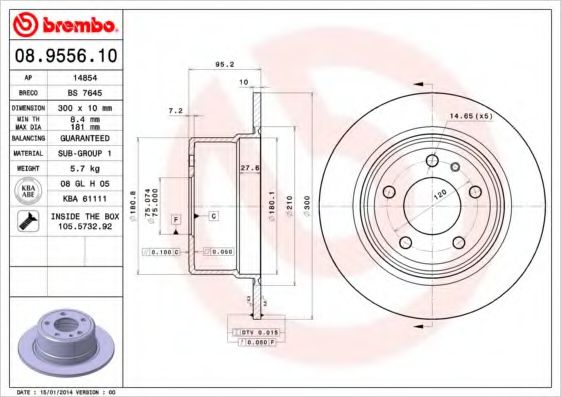 BREMBO 08.9556.10
