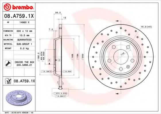 BREMBO 08.A759.1X