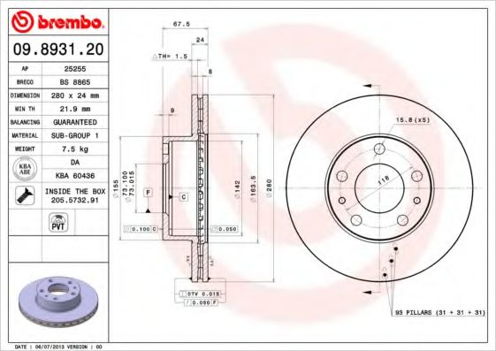 BREMBO 09.8931.20