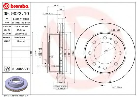 BREMBO 09.9022.11