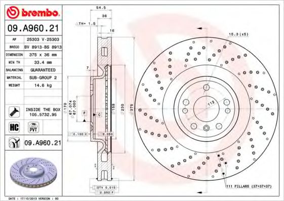 BREMBO 09.A960.21