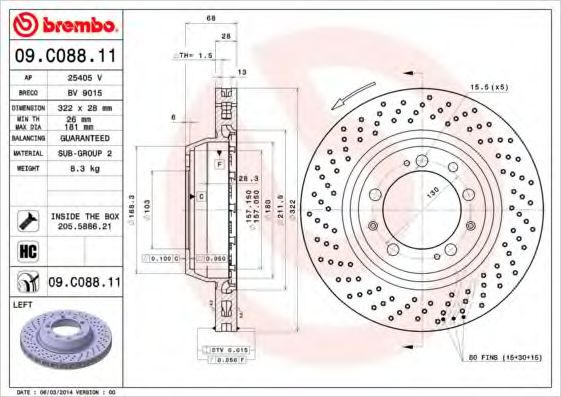 BREMBO 09.C088.11