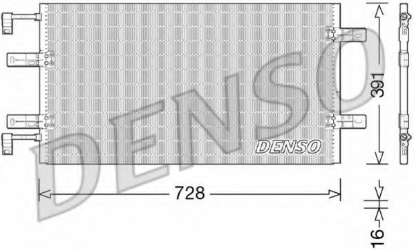 DCN23036 DENSO Конденсатор, кондиционер