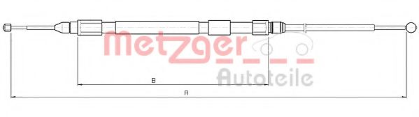 10.4157 METZGER Трос, стояночная тормозная система